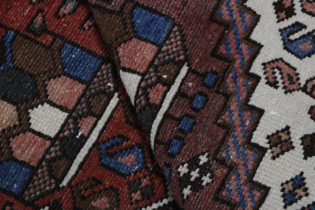 Vintage Turkish Anatolian Wool Runner Rug 3x9