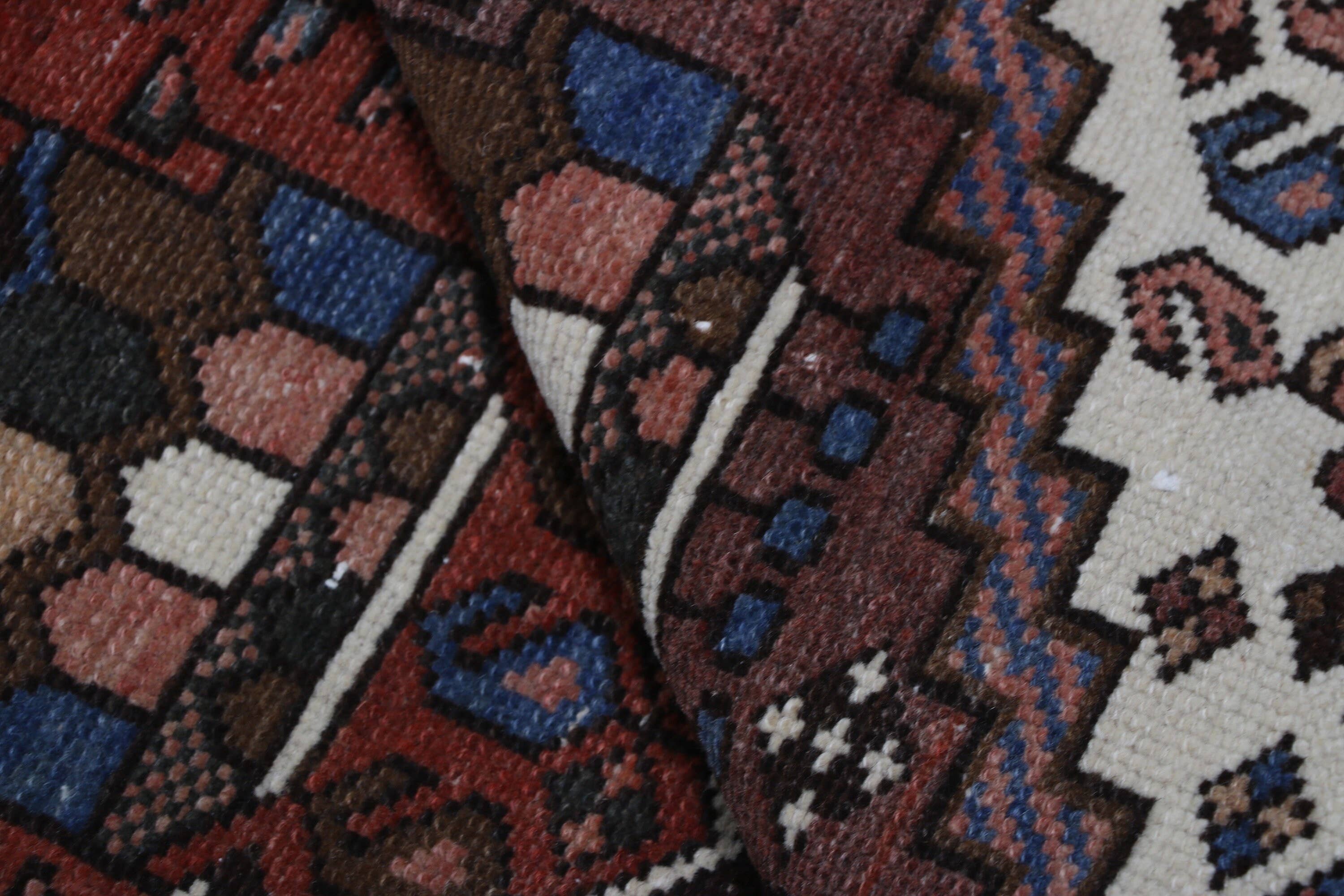 Vintage Turkish Anatolian Wool Runner Rug 3x9