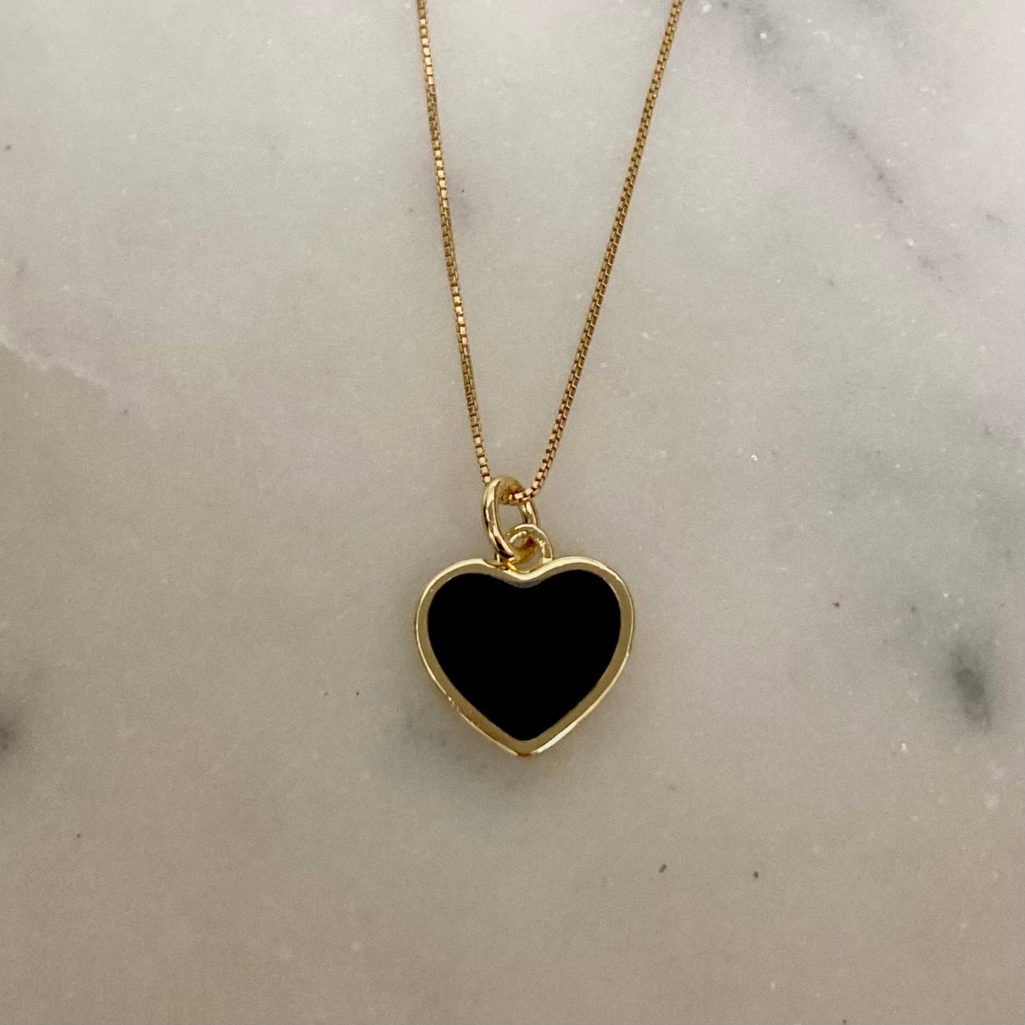 Black Heart Necklace