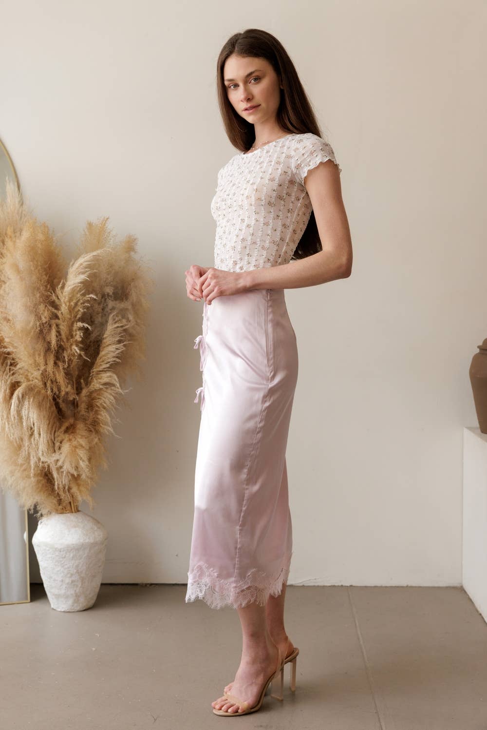 Ribbon Lace Midi