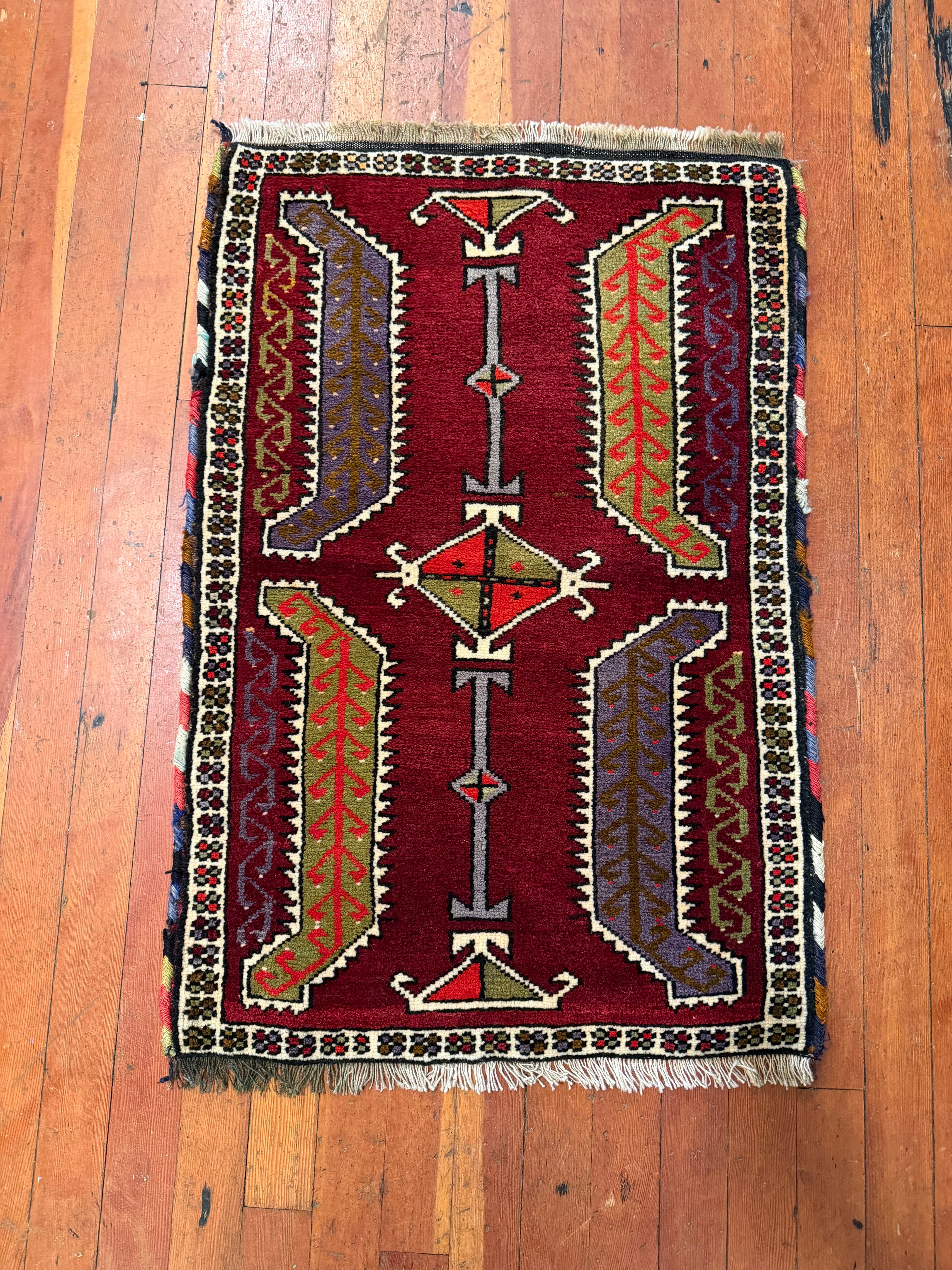Vintage Turkish Mini Rug