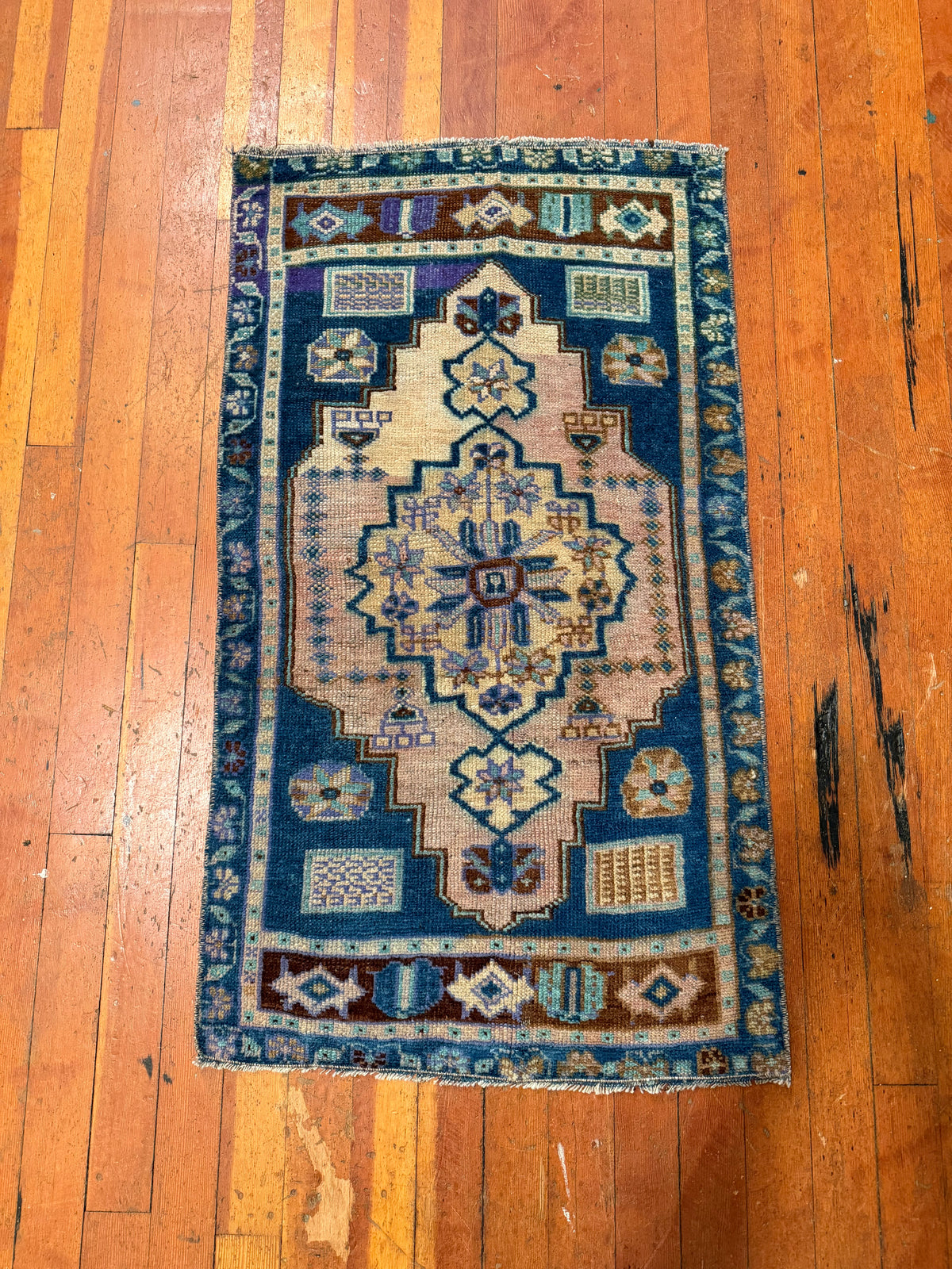 Vintage Turkish Mini Rug