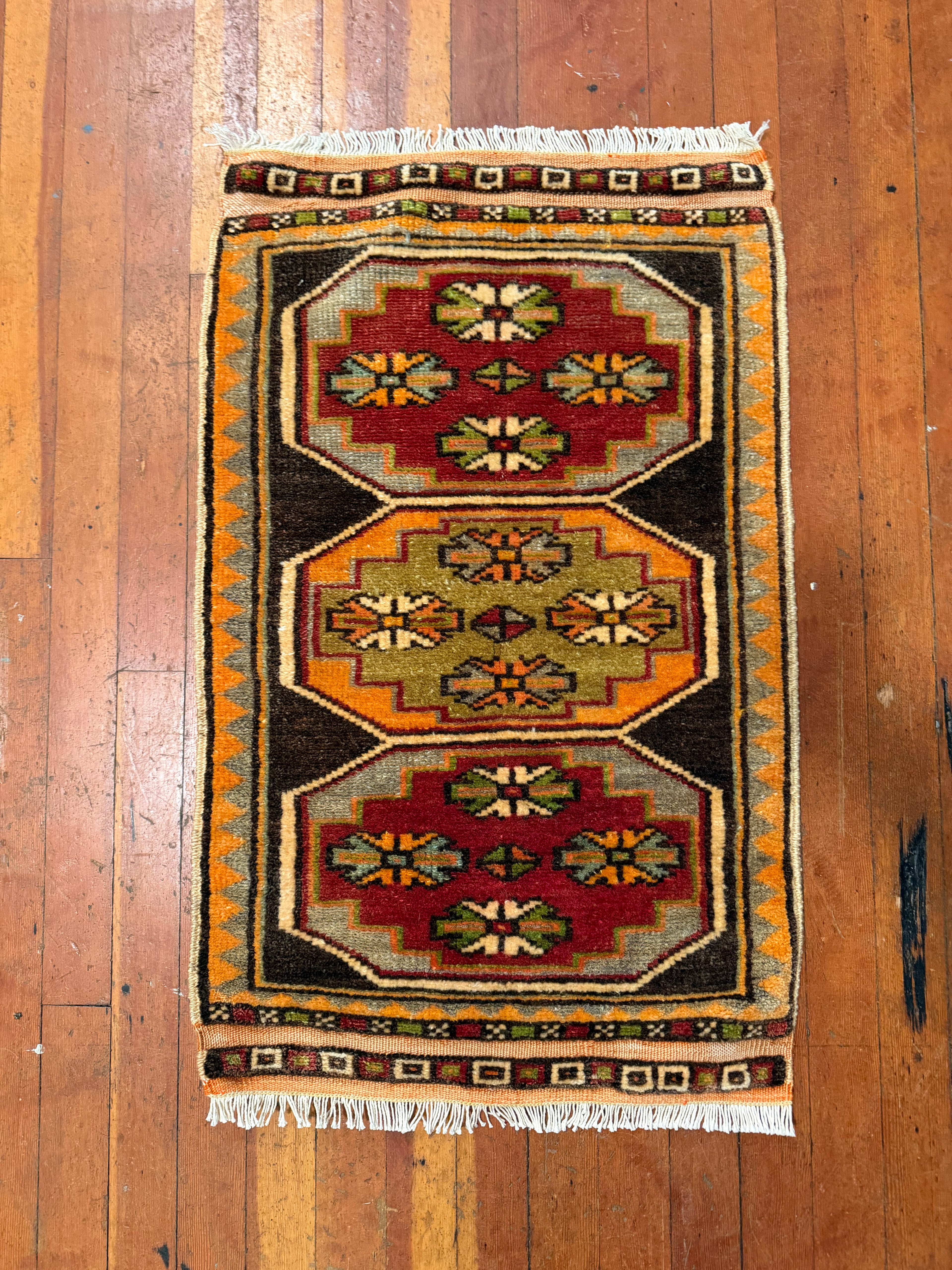 Vintage Turkish Mini Rug