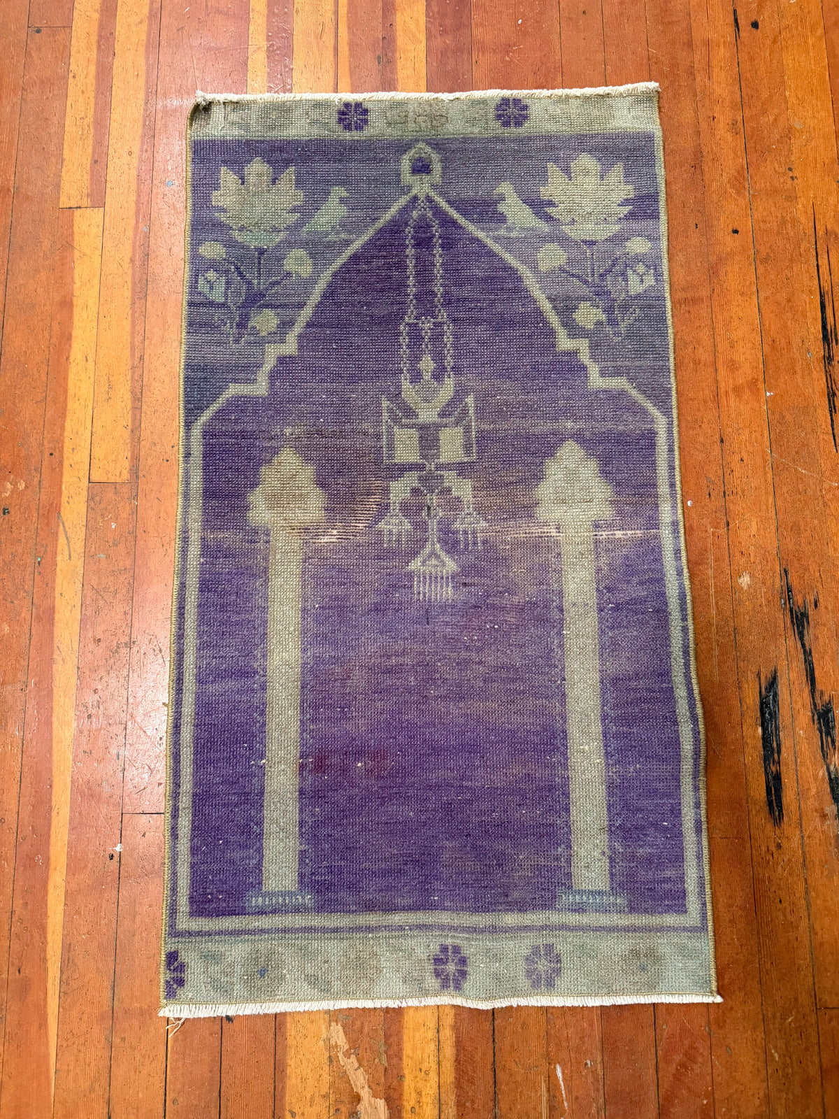 Vintage Turkish Mini Rug