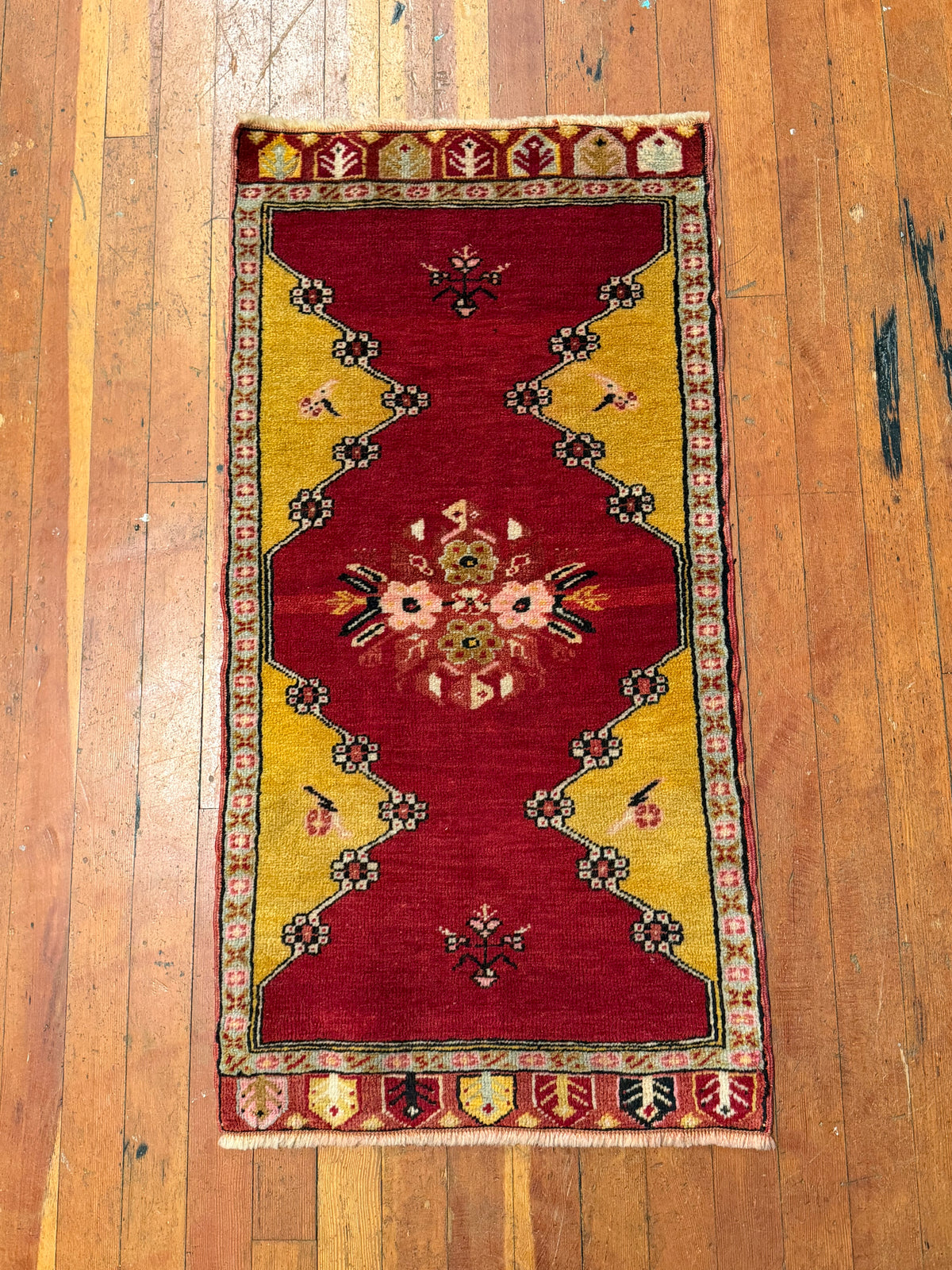 Vintage Turkish Mini Rug