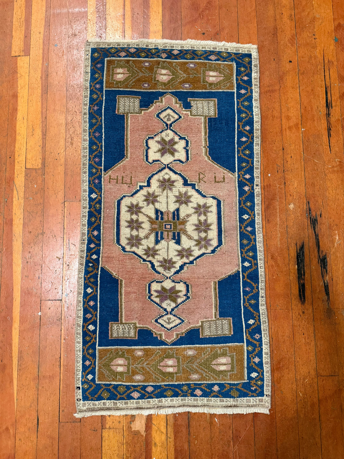 Vintage Turkish Mini Rug