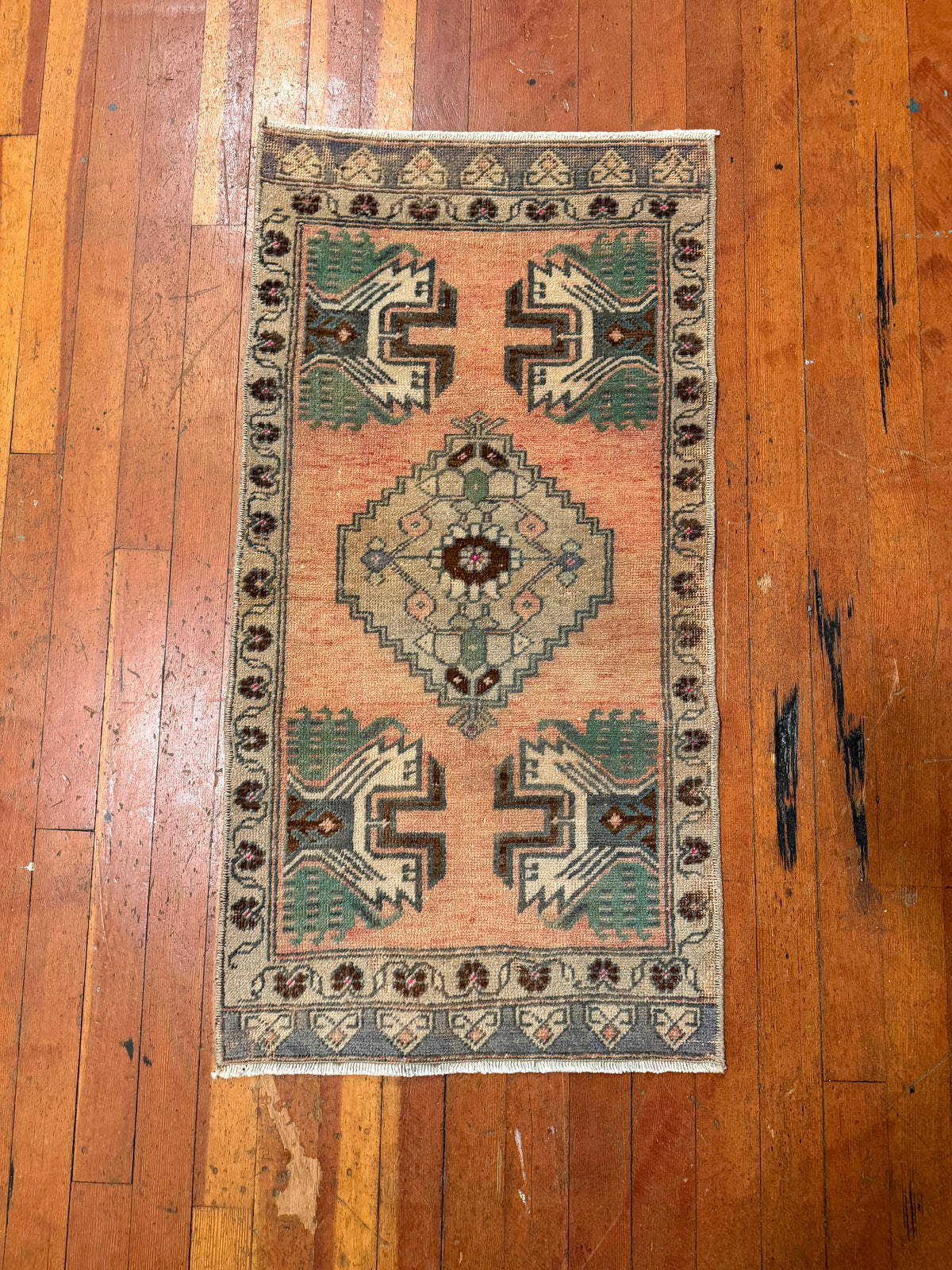 Vintage Turkish Mini Rug