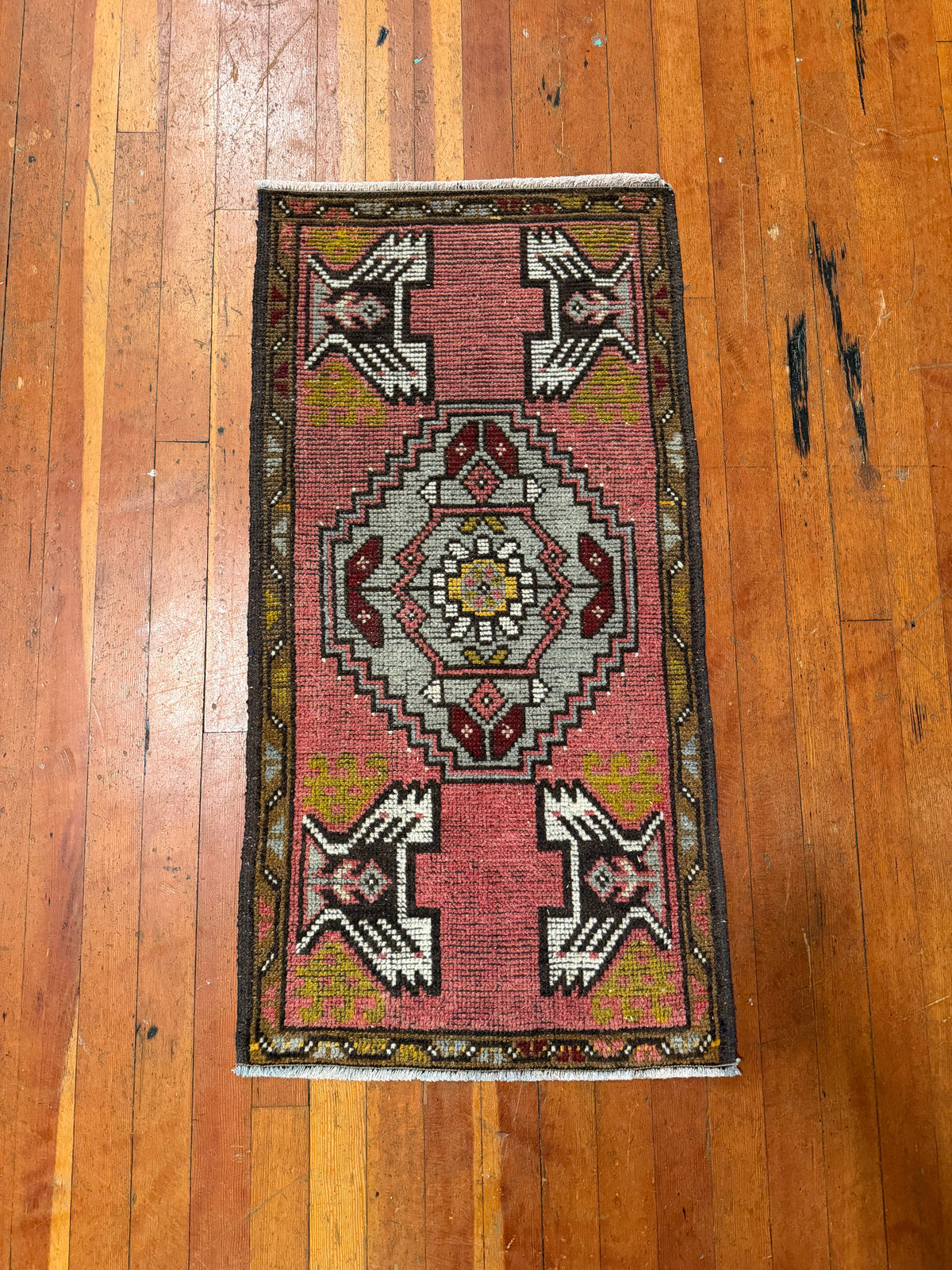 Vintage Turkish Mini Rug
