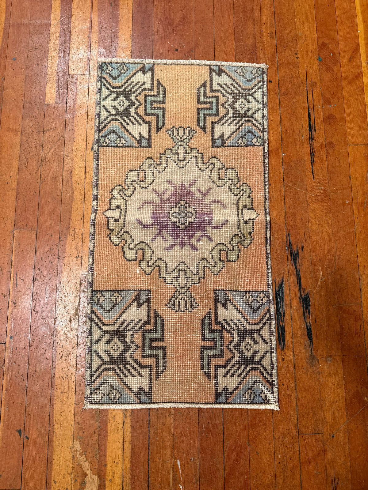 Vintage Turkish Mini Rug