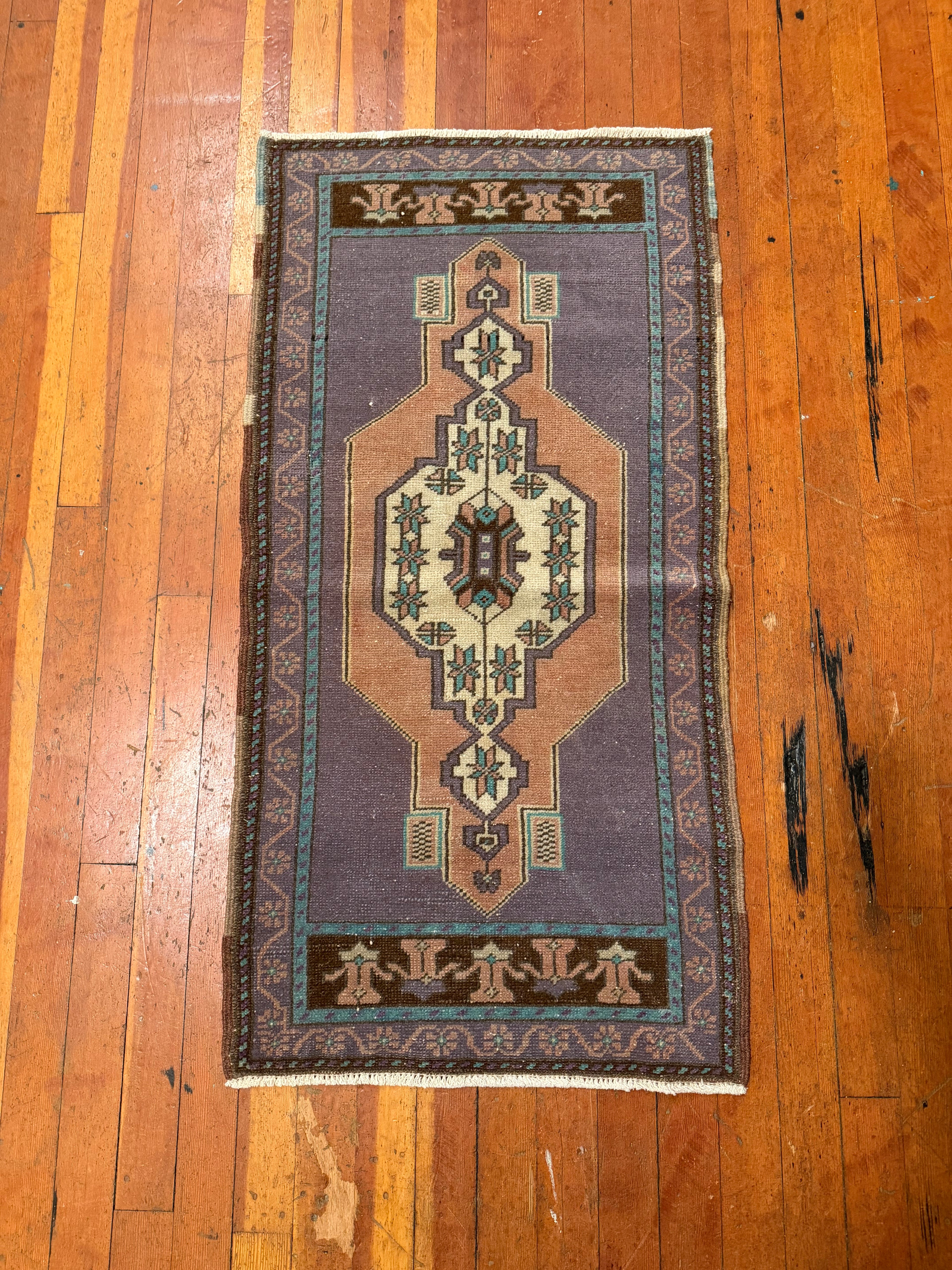 Vintage Turkish Mini Rug