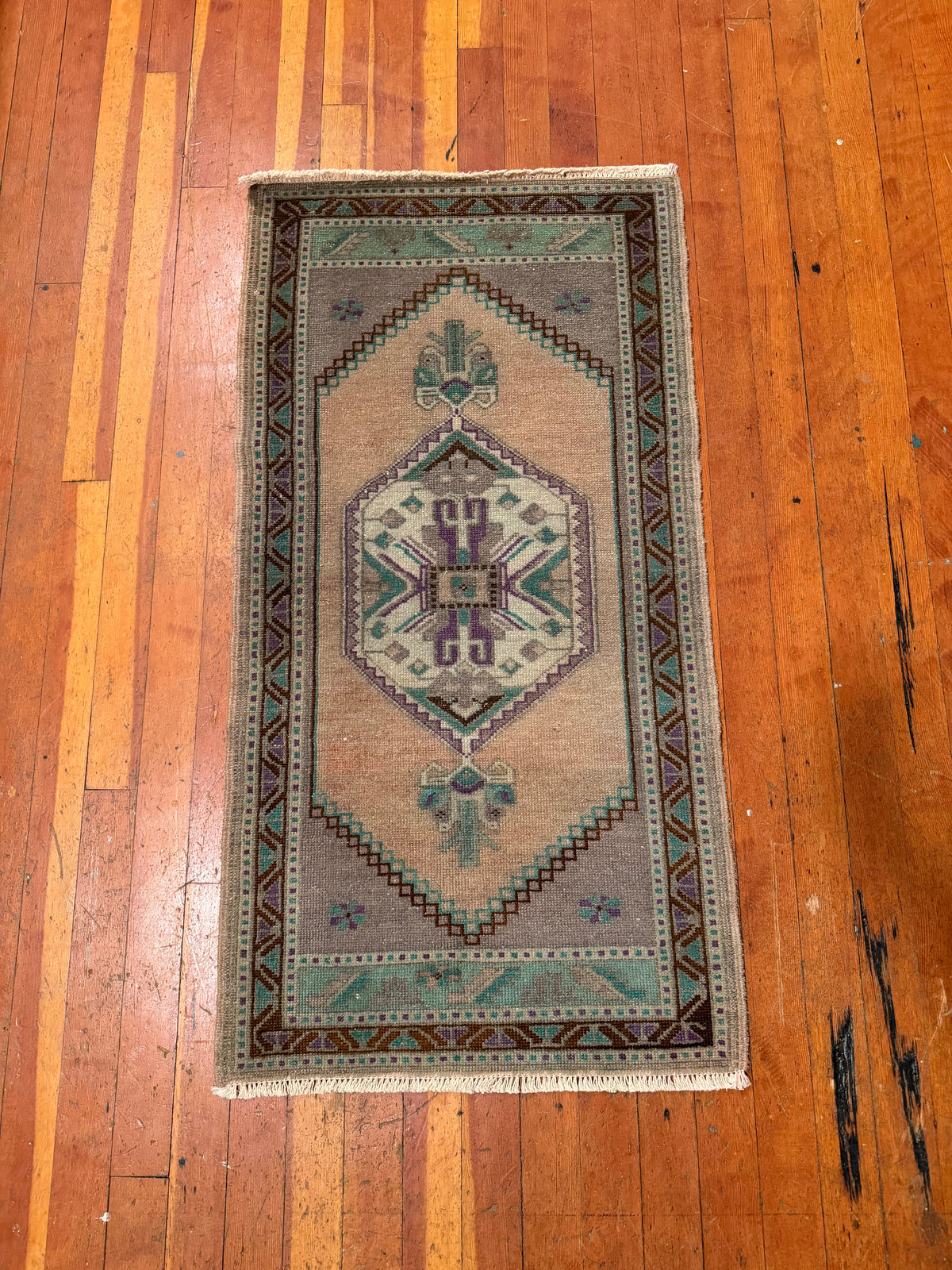 Vintage Turkish Mini Rug