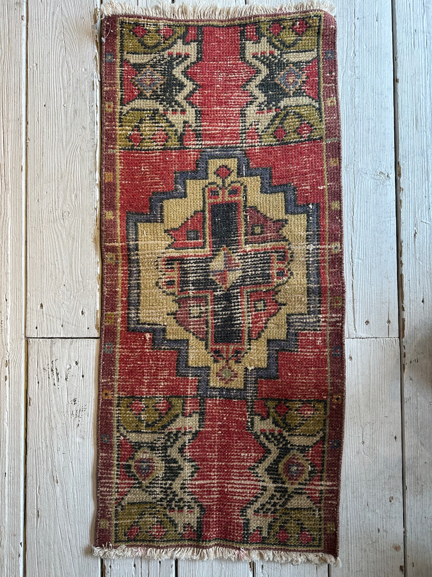 Vintage Turkish Mini Rug