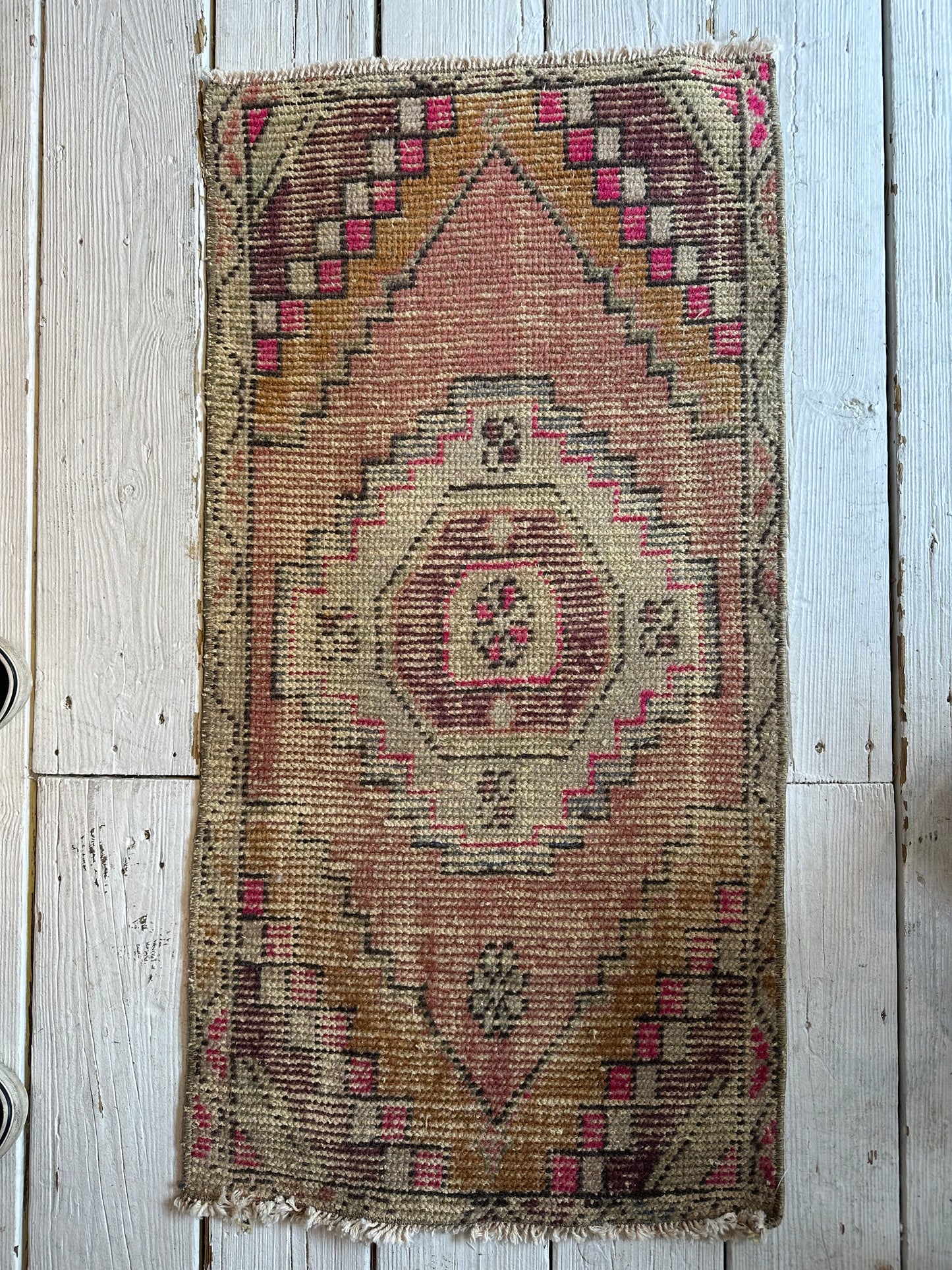 Vintage Turkish Mini Rug