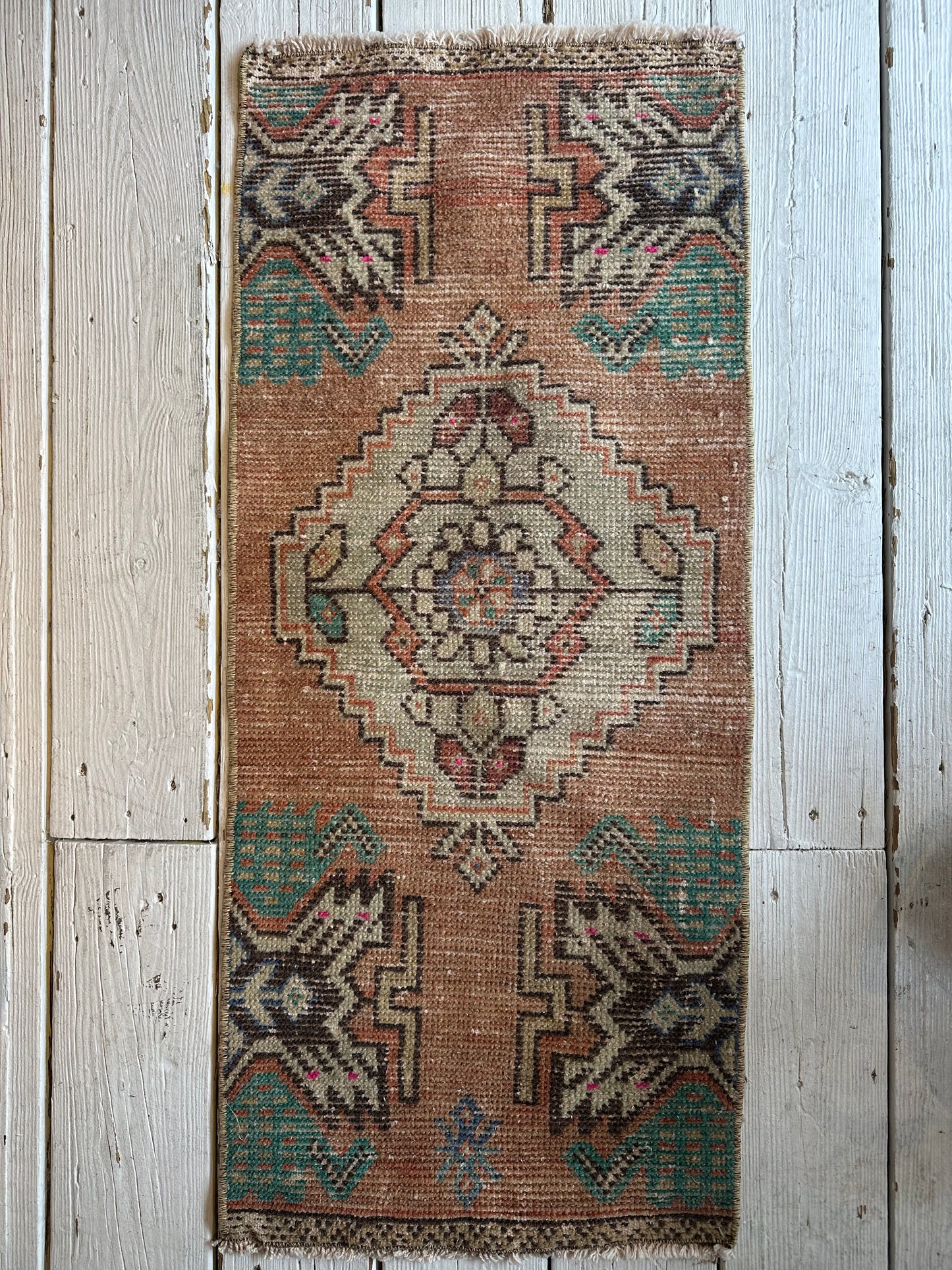 Vintage Turkish Mini Rug