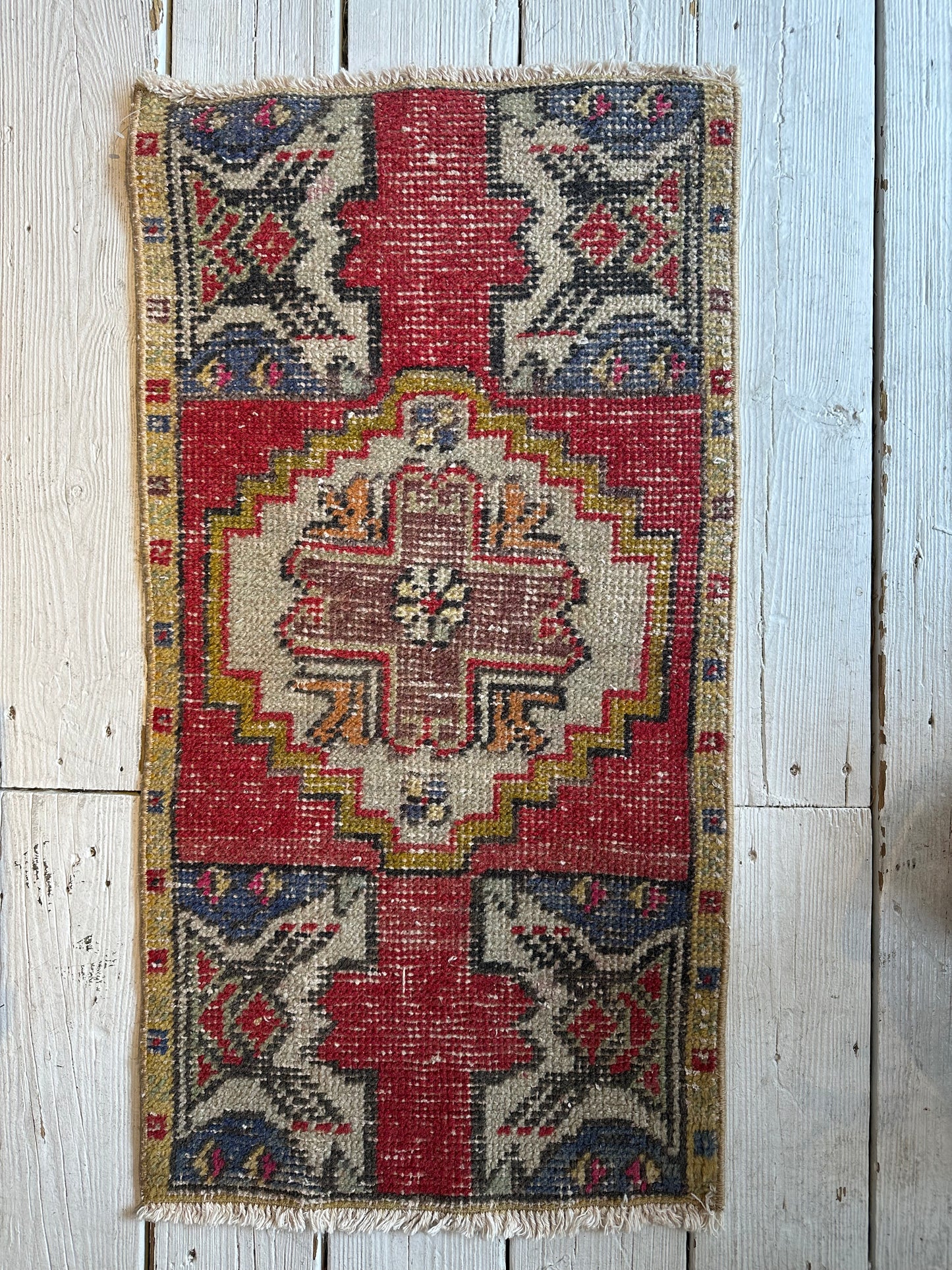 Vintage Turkish Mini Rug