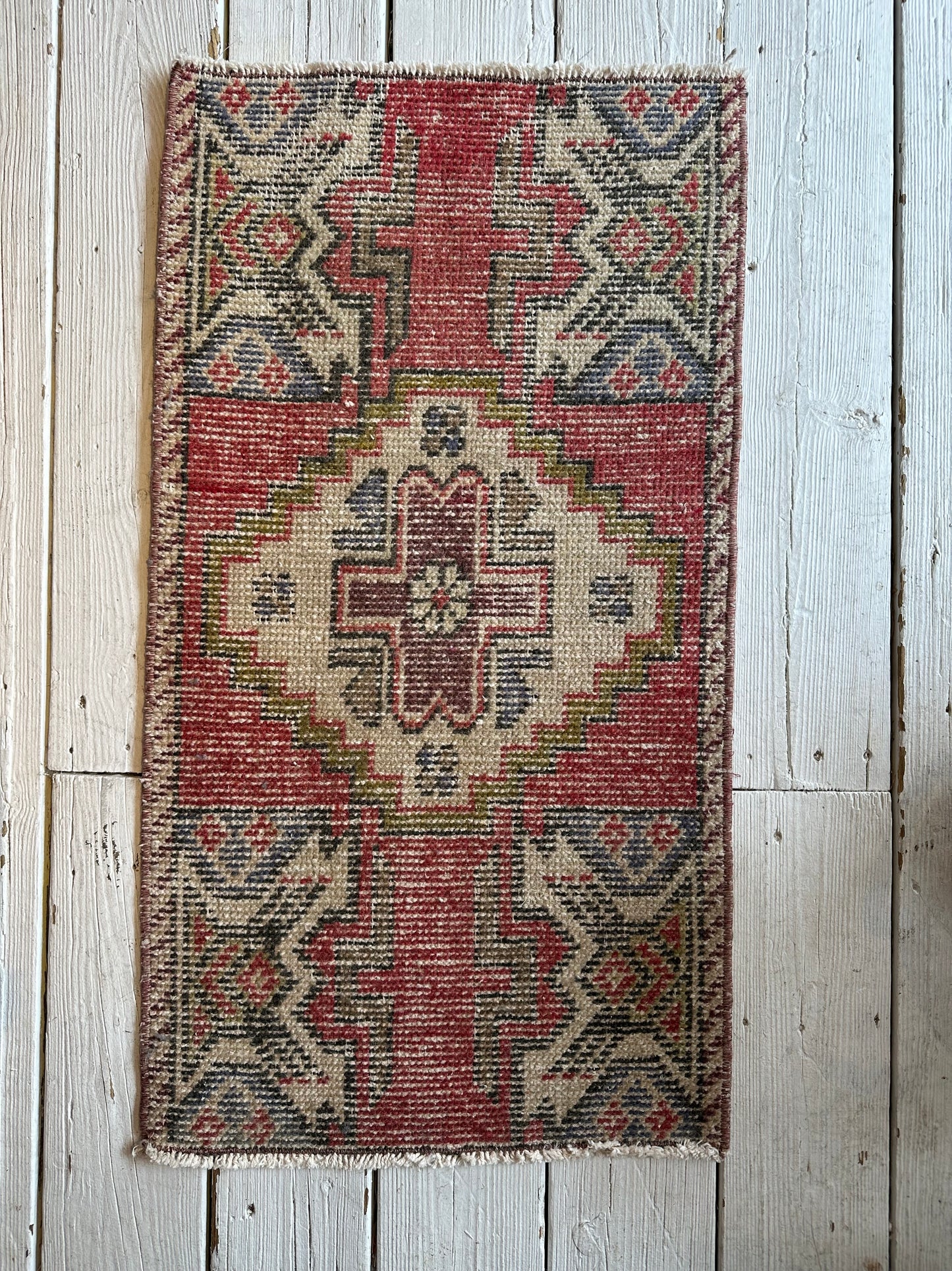 Vintage Turkish Mini Rug