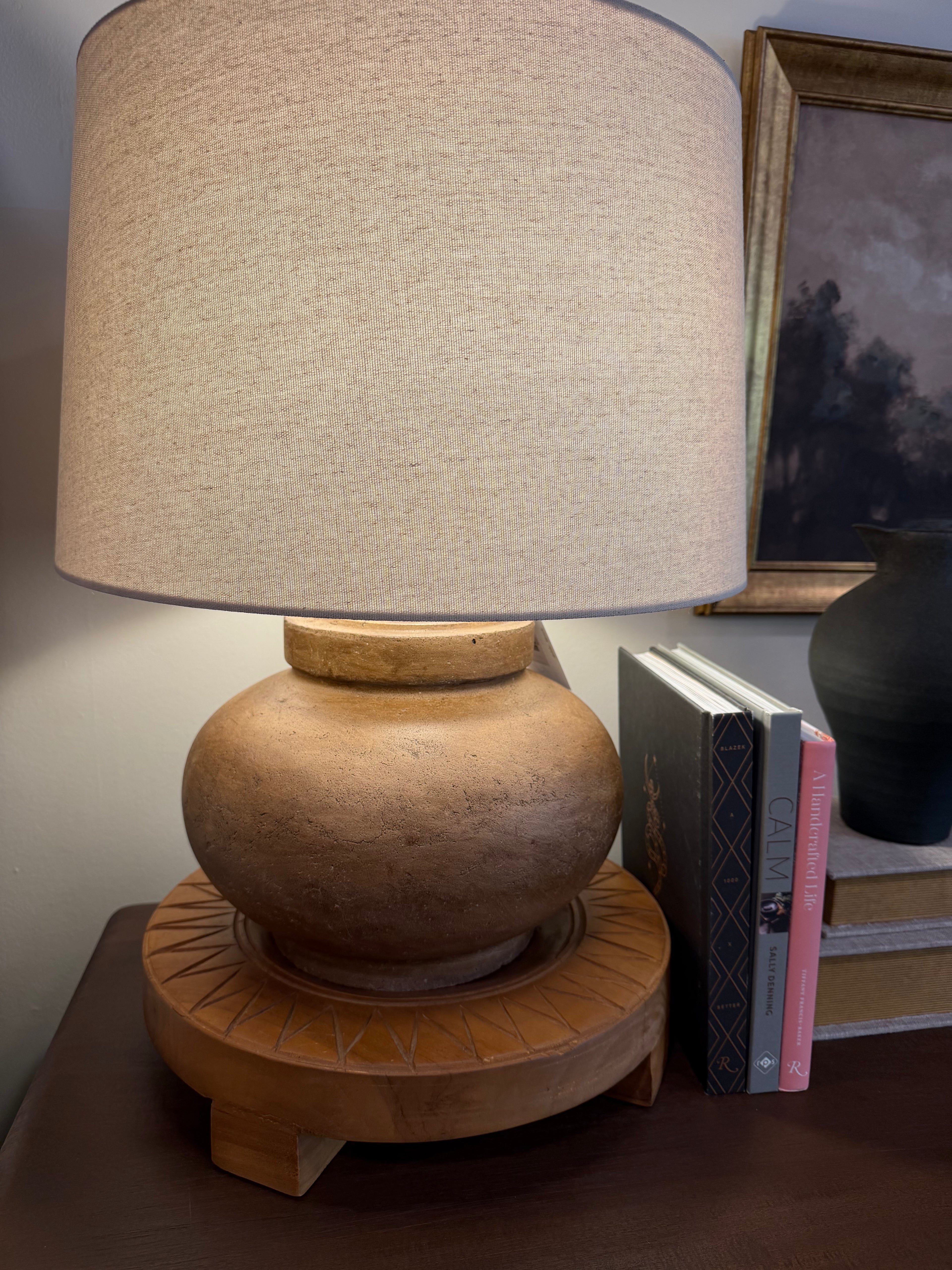 Teak Footed Bowl Sunburst
