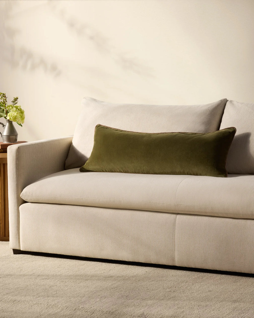 Liza Dark Green Pillow 13x35