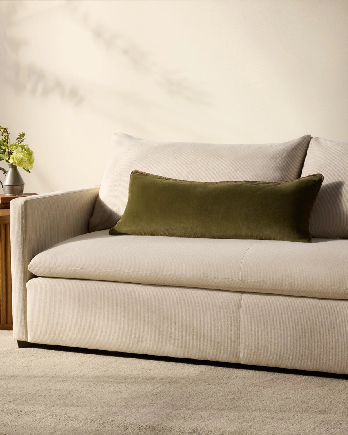 Liza Dark Green Pillow 13x35