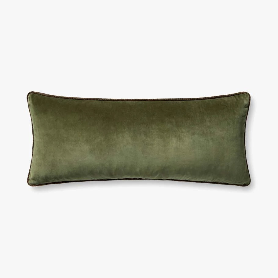 Liza Dark Green Pillow 13x35