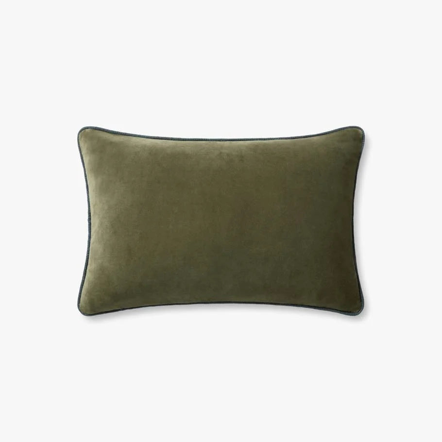 LIZA Green Pillow 16'' x 26'' / Down-Filled