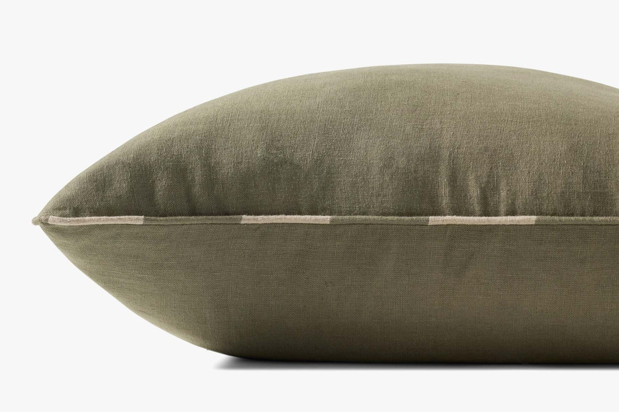 Green Linen Pillow