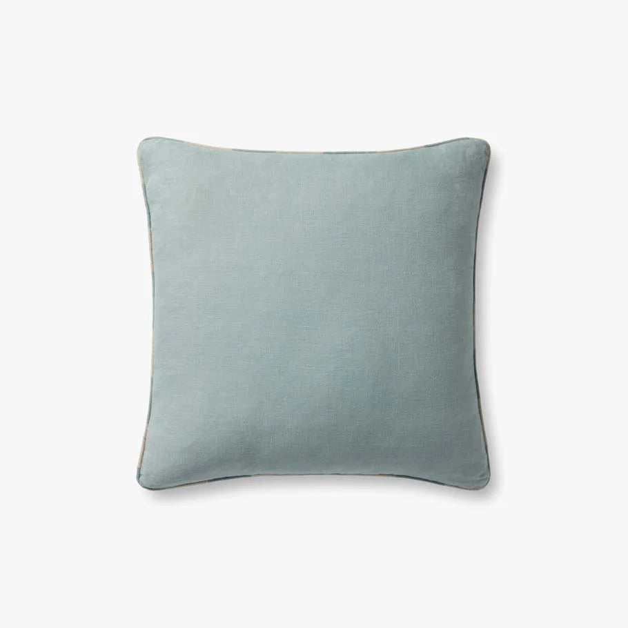 Blue Linen Pillow