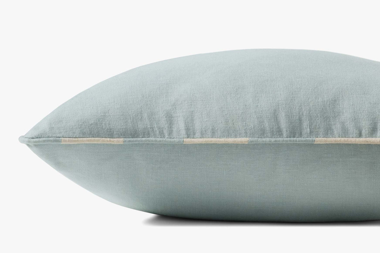 Blue Linen Pillow