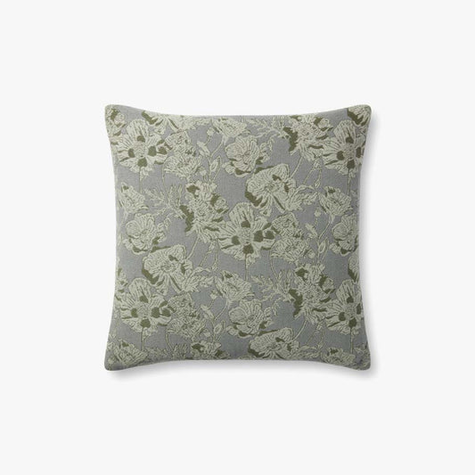 Silver Sage Floral Pillow