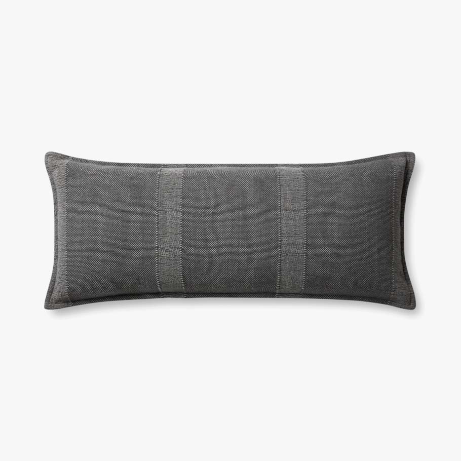 NADINE Slate Pillow 13'' x 35'' / Down-Filled