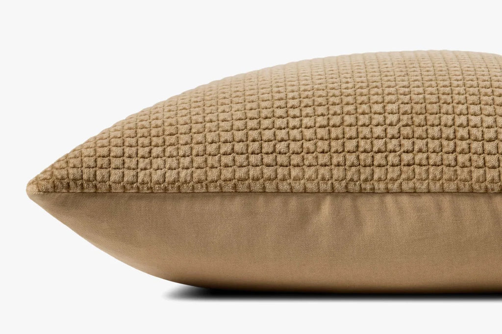 TEXTURED TAN PILLOW