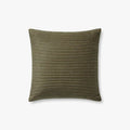STRIPED DARK GREEN PILLOW