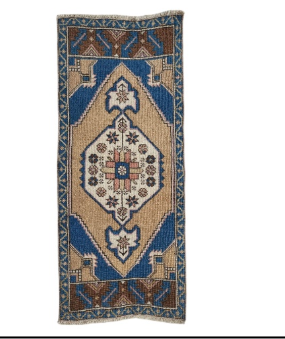 Vintage Turkish Mini Rug