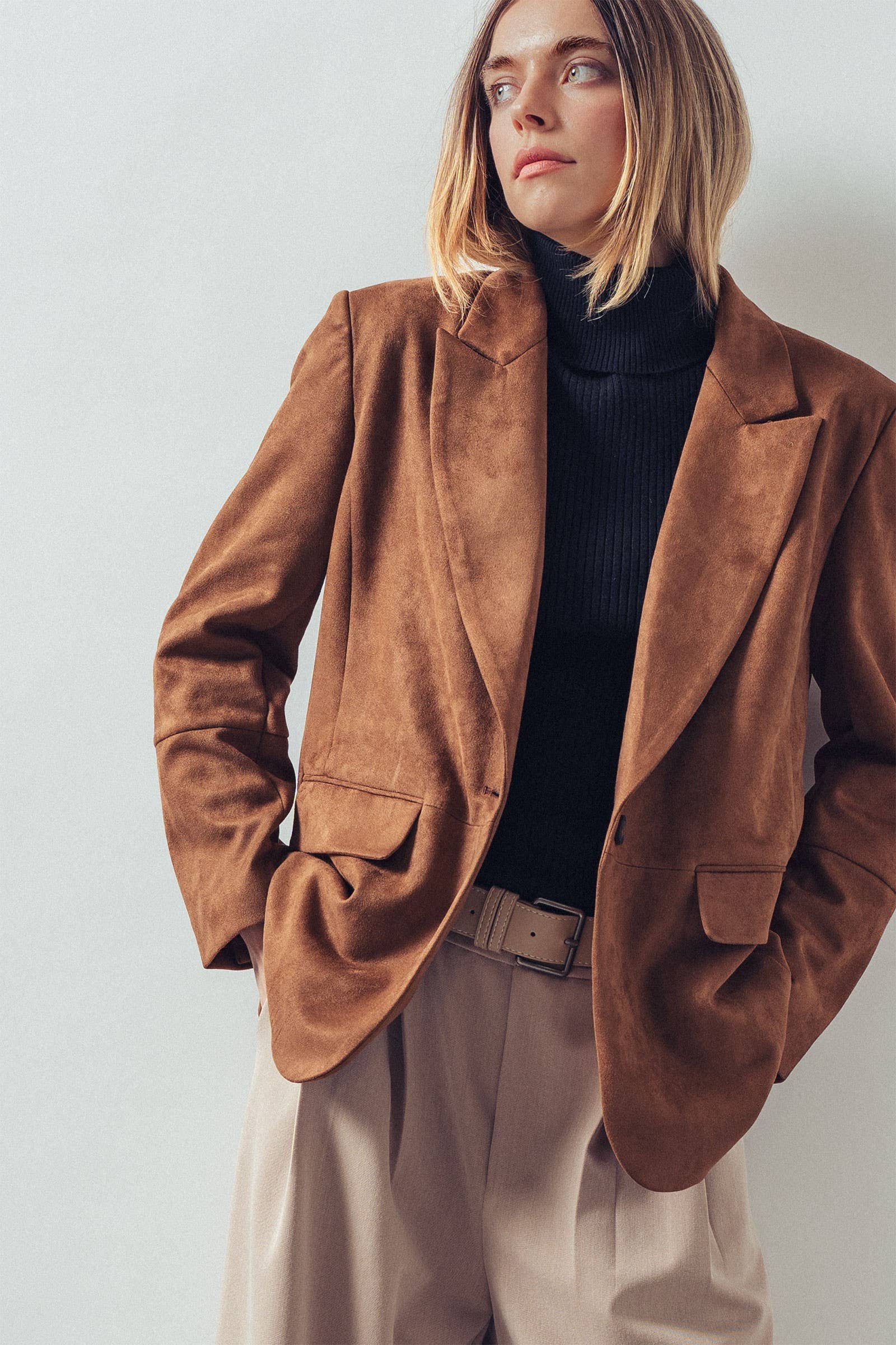 Catherine Suede Blazer