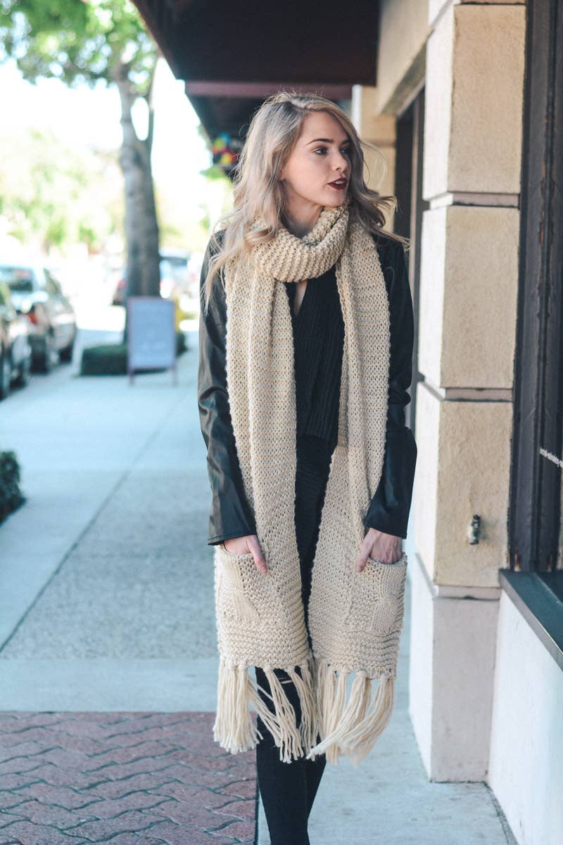 Pocket Wrap Scarf