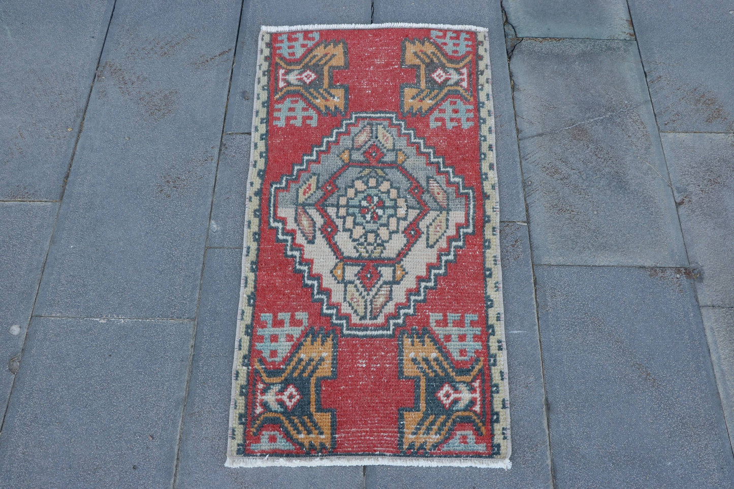 Vintage Turkish Mini Rug