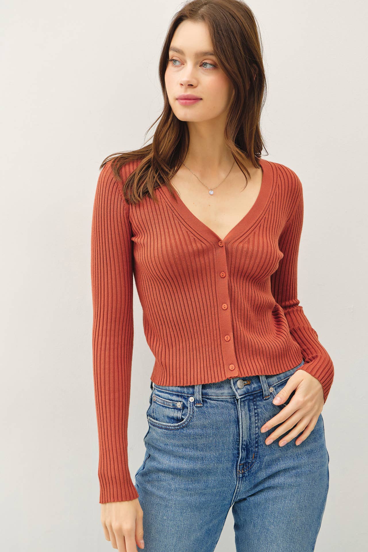 Sophia Ribbed Cardigan