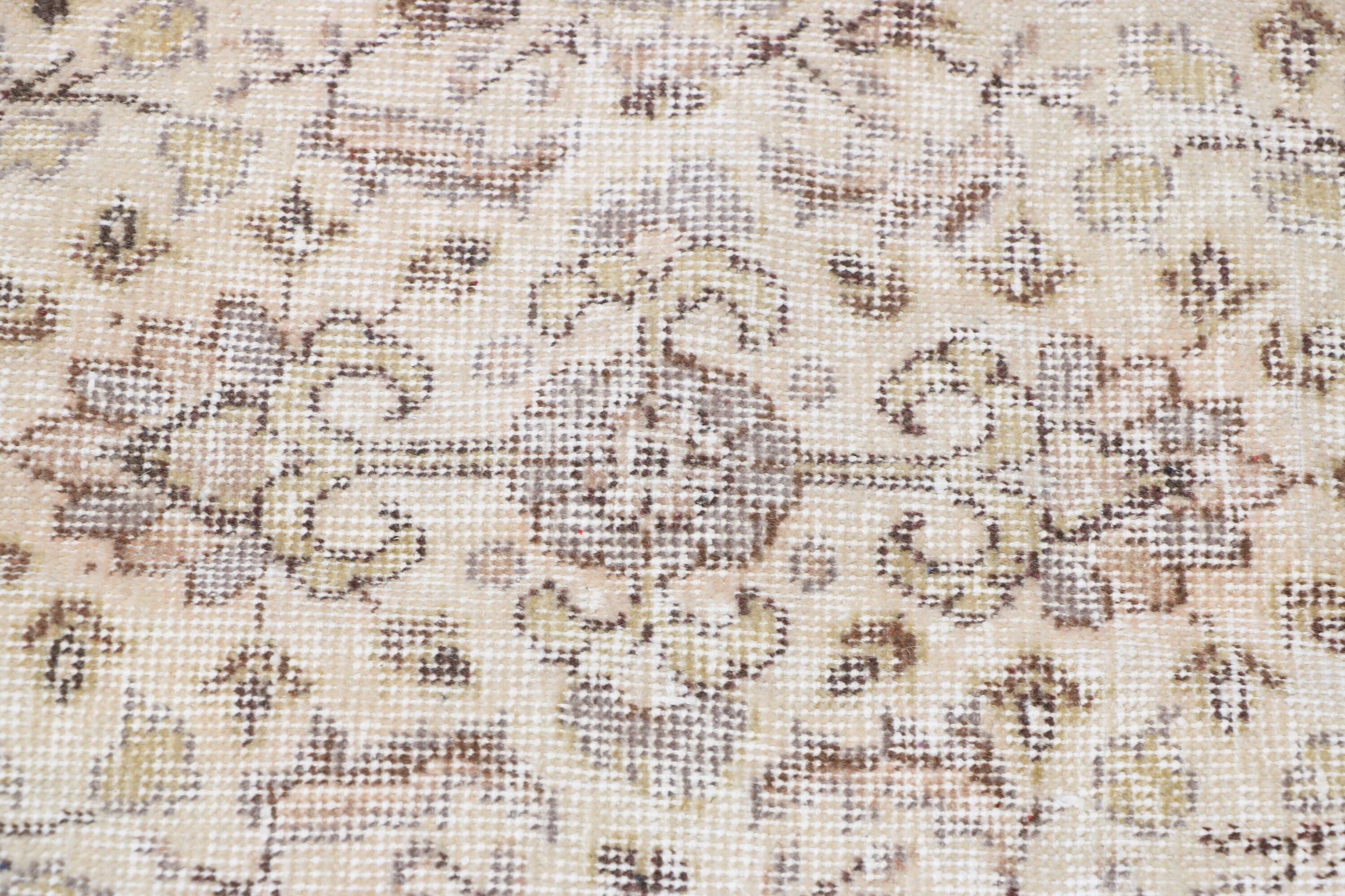 66" x 102" Vintage Turkish Anatolian Oushak Wool Rug