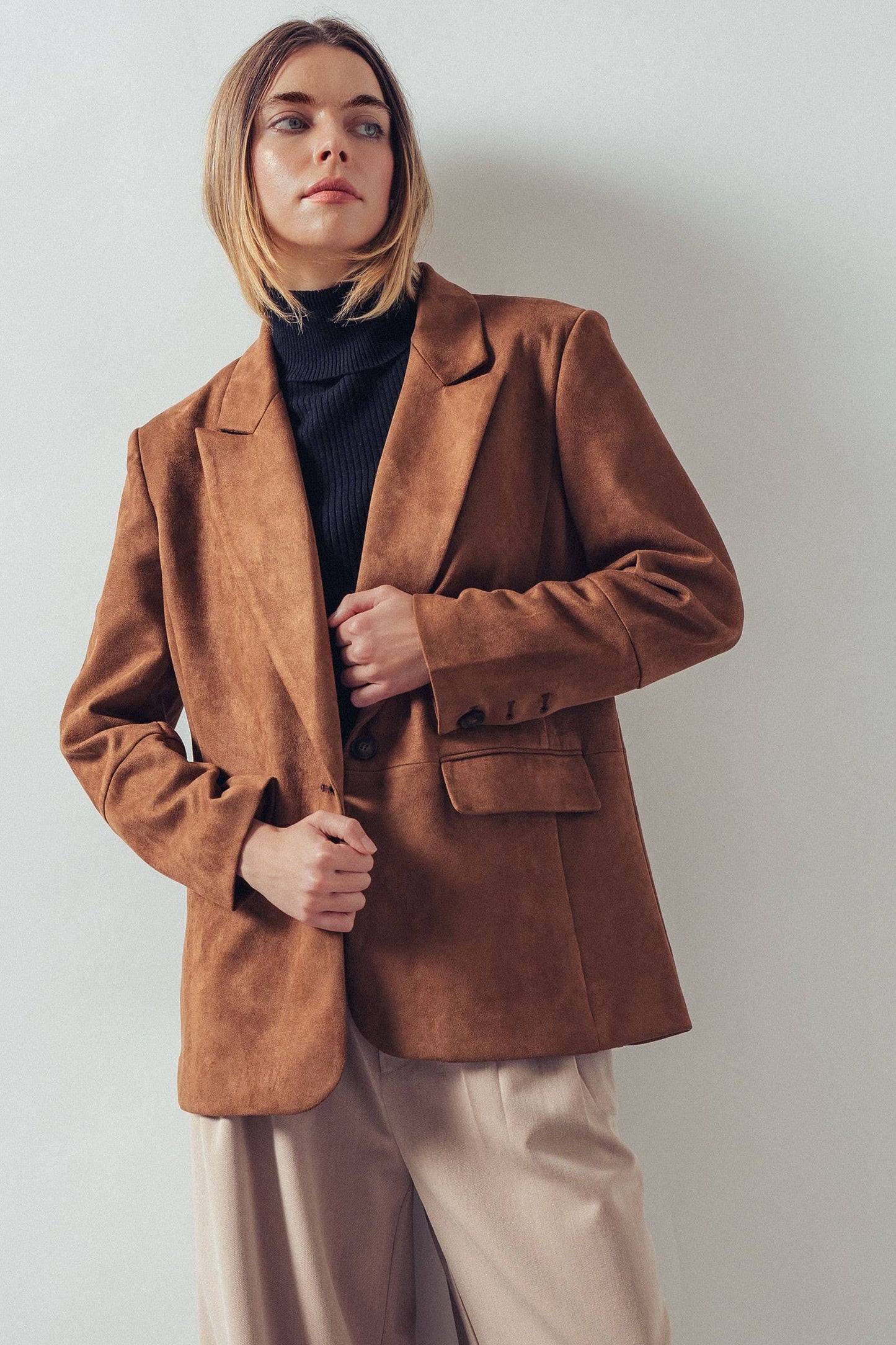 Catherine Suede Blazer