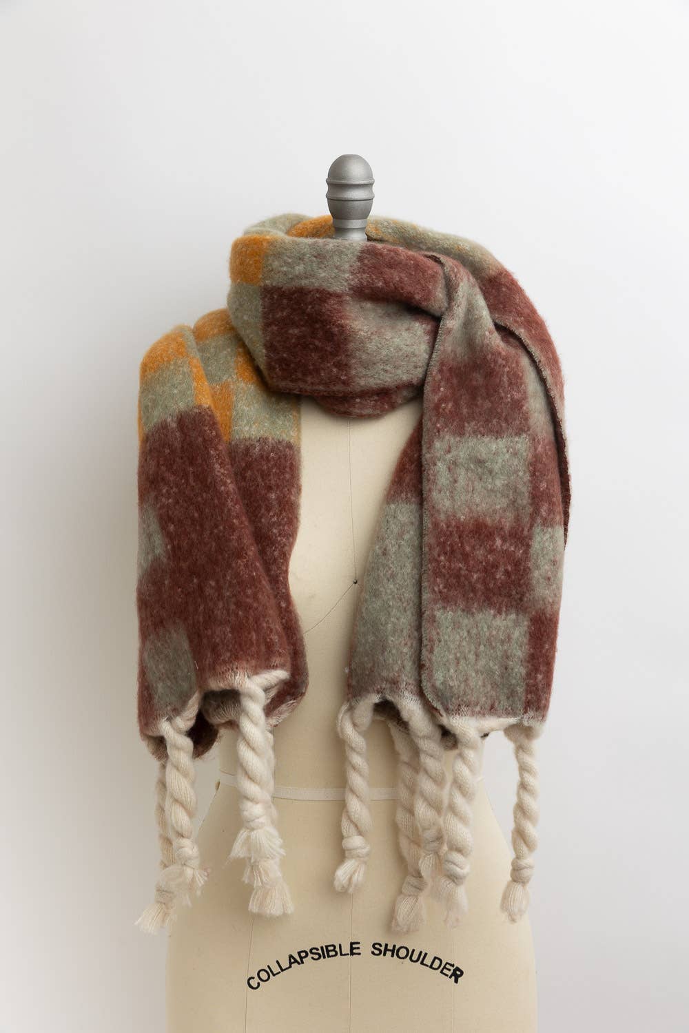 Boho Plaid Scarf