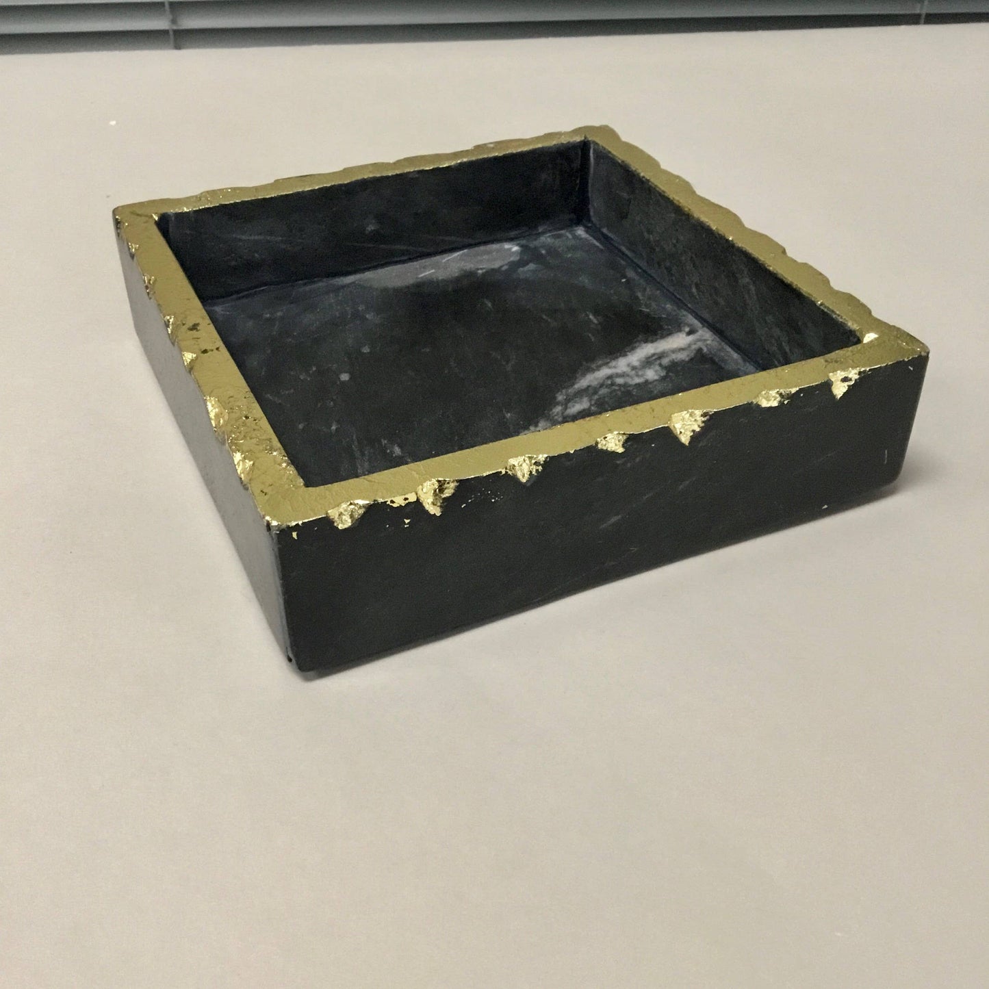 Black Marble Napkin Box