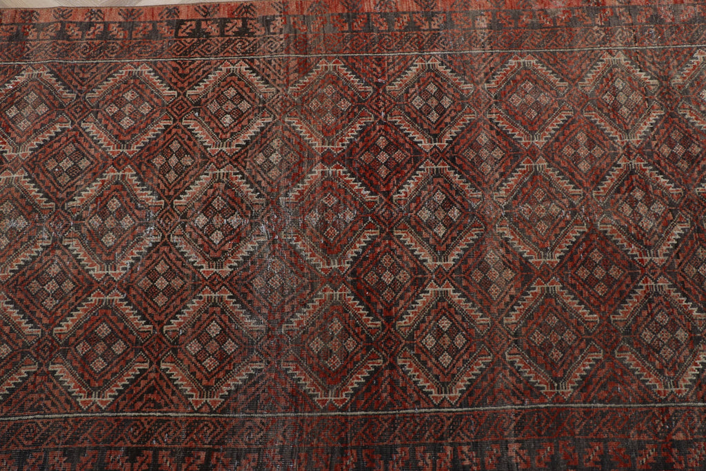 Antique Oushak Rug 3x6.5 ft