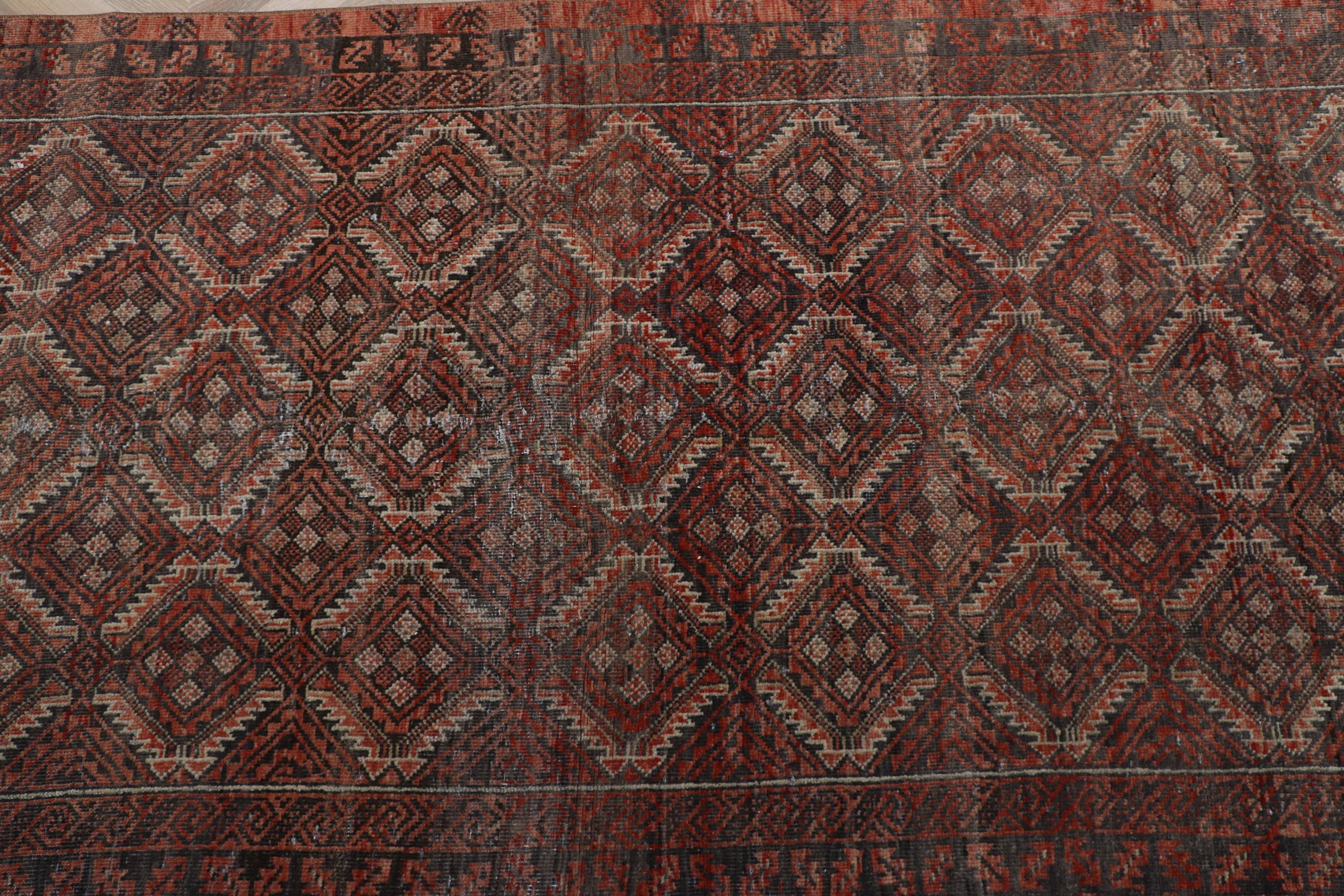 Antique Oushak Rug 3x6.5 ft