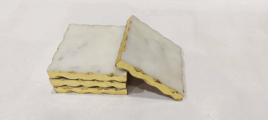 White Marble Coasters