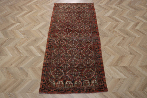 Antique Oushak Rug 3x6.5 ft