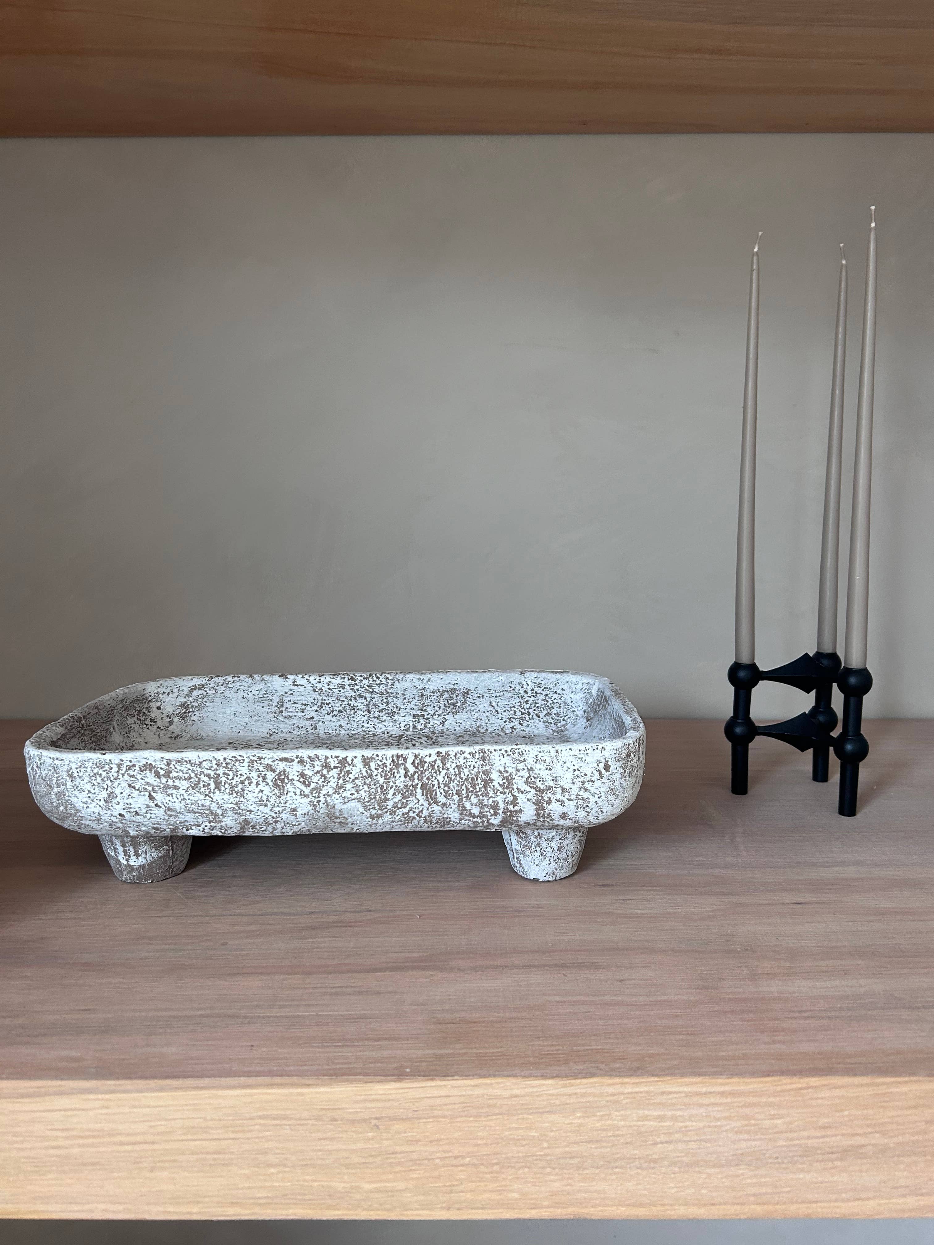 Satu stone footed bowl