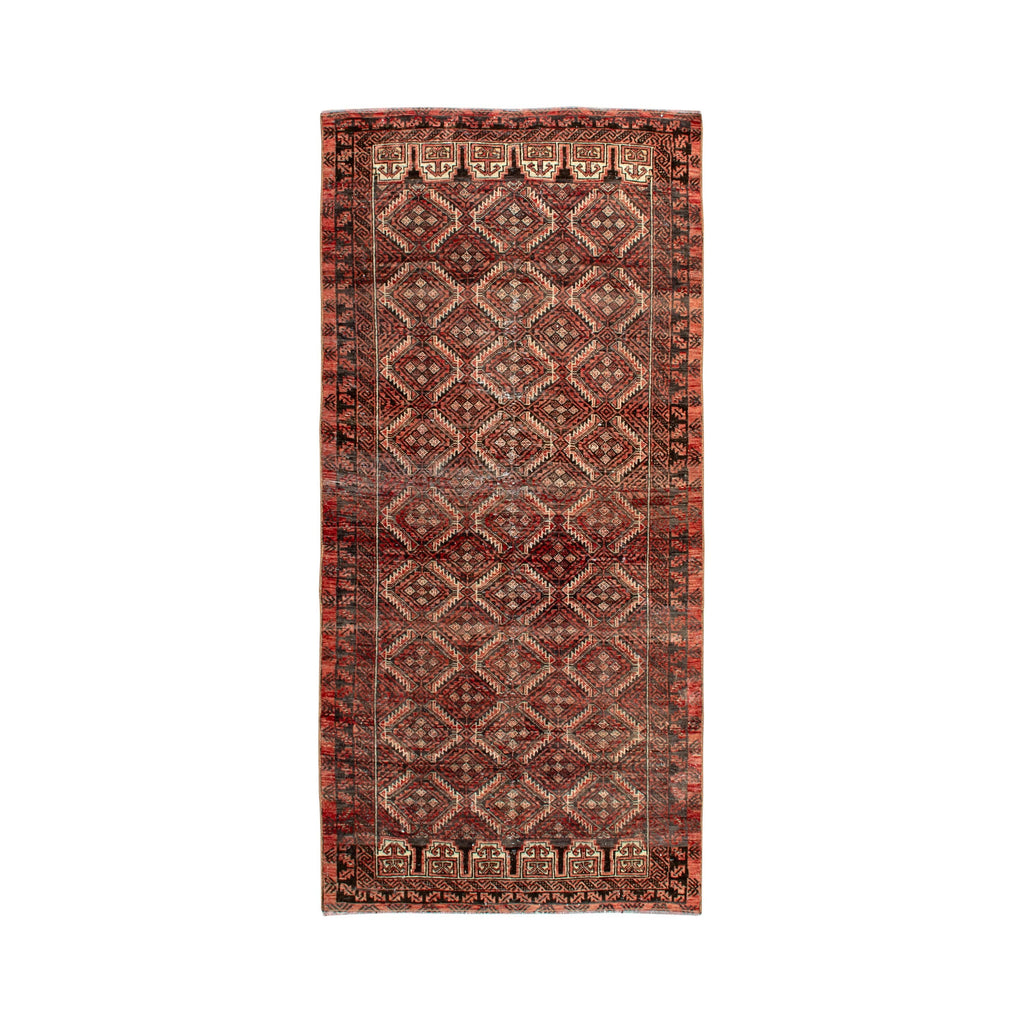 Antique Oushak Rug 3x6.5 ft