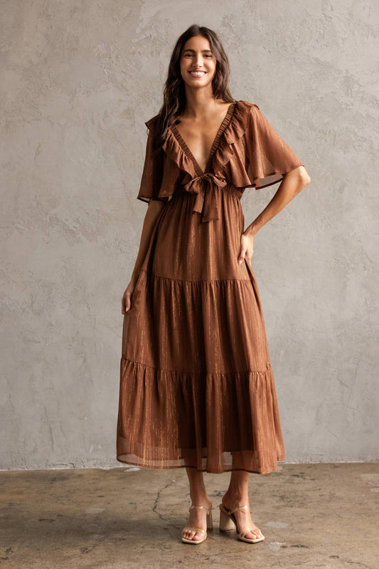 Marina Metalic Dress
