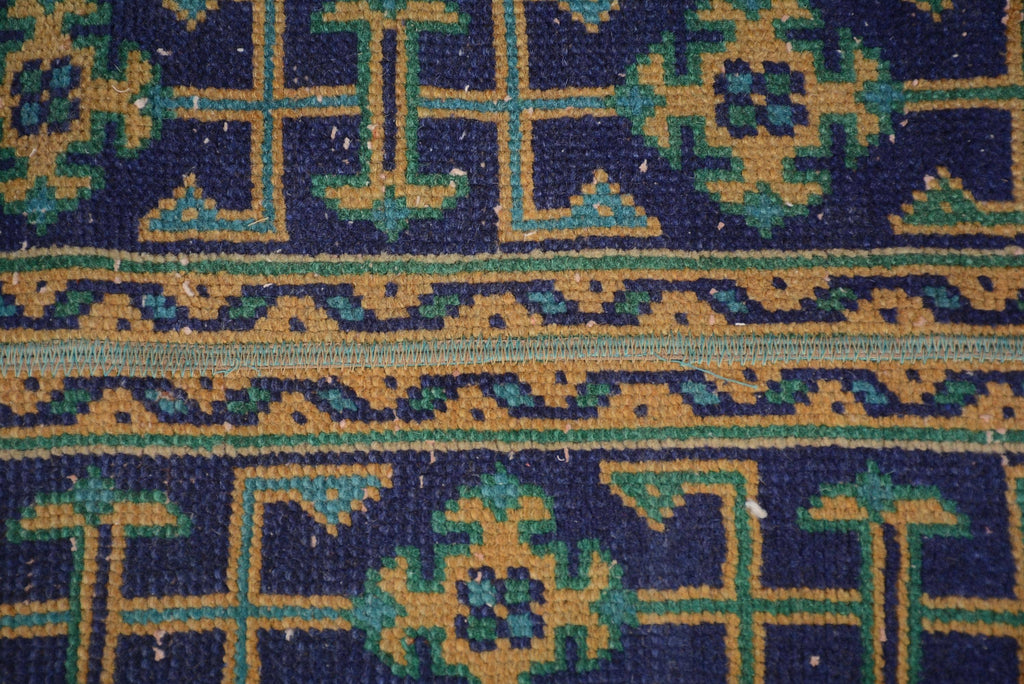 Blue Floral Rug 1.6x3.3 ft