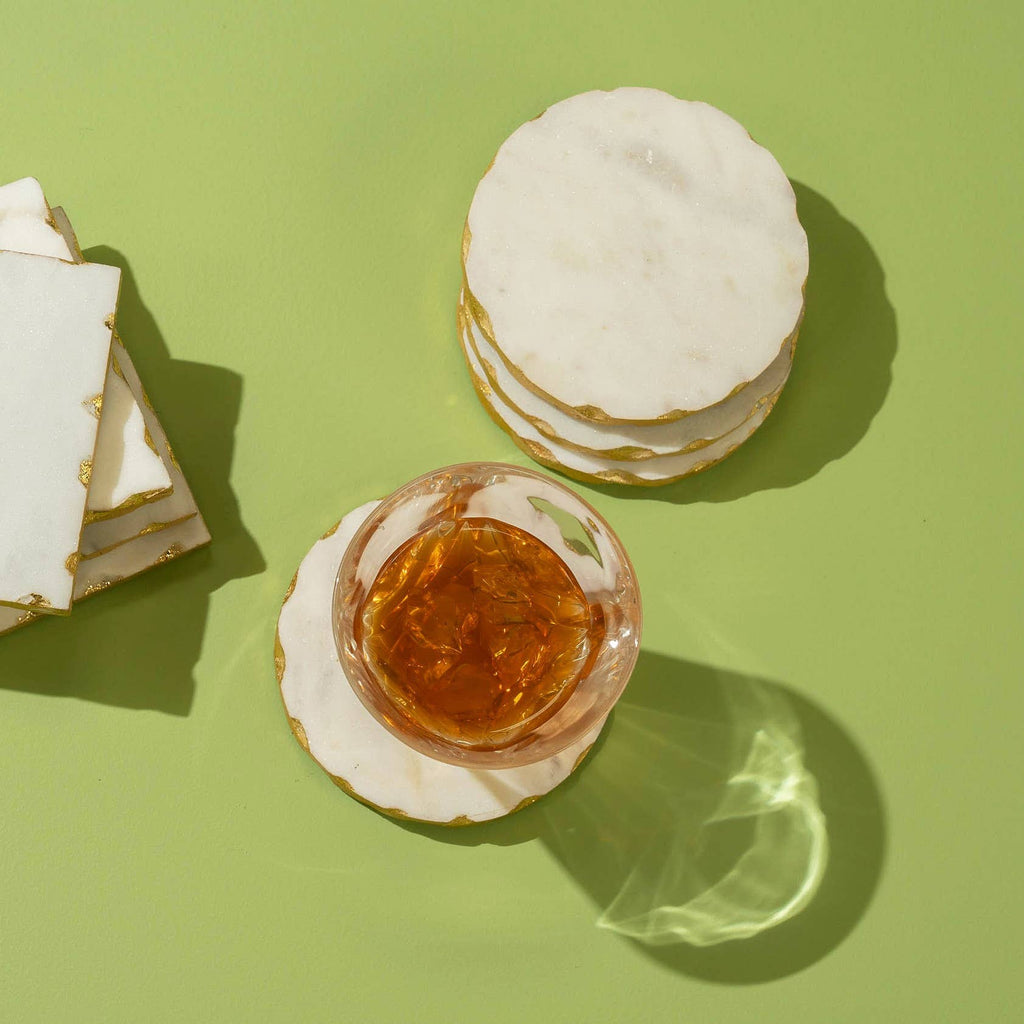 White Marble Coaster